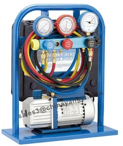 Estación <span class=keywords><strong>de</strong></span> Recuperación y <span class=keywords><strong>Carga</strong></span> <span class=keywords><strong>de</strong></span> Refrigerante HVAC con Manómetro <span class=keywords><strong>de</strong></span> 5 Válvulas, Motor y Bomba con Función <span class=keywords><strong>de</strong></span> Vacío para Reparación <span class=keywords><strong>de</strong></span> <span class=keywords><strong>Aire</strong></span> <span class=keywords><strong>Acondicionado</strong></span> <span class=keywords><strong>de</strong></span> Automóviles - Product Image 2