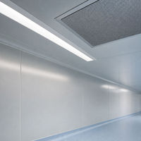 Revêtement mural composite en aluminium pour salle blanche moderne en acier galvanisé pour hôpital, bureau, laboratoire, hôtel - Panneaux sandwich