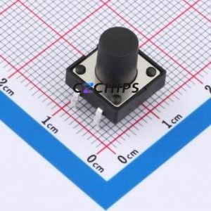 TSA12111-110B512BA Tactile Switch Through hole-4P,11.7x11.5mm Switch Single Pole Single Throw Round Button 2.8N 11.7mm - Product Image 1