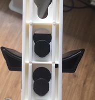 Accessoires de saut d'obstacles équestres REEDS en plastique ABS rouge et blanc, 2 pièces