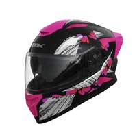 Nouveau casque de moto intégral AXK PP avec visière double, protection toutes saisons, option de logo personnalisé