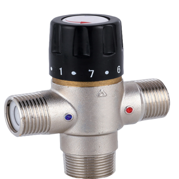 Automatic Constant Temperature Anti-hot Brass Nickel Plated Constant Temperature Water Mixing Valve