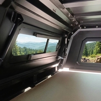 Auvent rigide en aluminium imperméable pour camion Toyota Colorado/Tacoma 4x4 avec système de verrouillage manuel et housse de camping durable