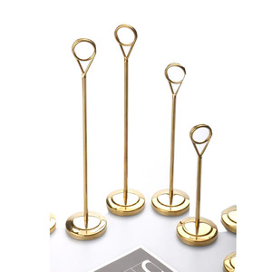 Porta Menús de Acero Inoxidable de Alta Calidad, Elegante Soporte para Menús de Restaurante para Bodas, Colores Dorado/Oro Rosa/Negro, Marca Grace Metal - Product Image 2