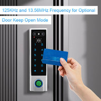 Serrure de porte intelligente extérieure étanche Tuya Wifi avec reconnaissance faciale, empreinte digitale, contrôle d'accès, déverrouillage à distance et entrée sans clé
