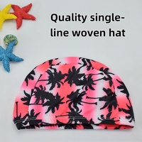 Bonnet de bain monobloc JW-YY104 en nylon réutilisable, portable, pliable, doux, écologique, respirant, durable, léger et confortable