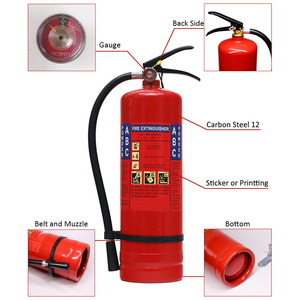 標準4kg ABC粉末消火器 ポータブルDCP消火システム（工場・オフィス用）CE EN3認証取得済み - Product Image 3