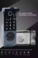 Serrure de porte étanche à empreinte digitale serrure à cylindre numérique APP serrure de jante électrique pour système de contrôle d'accès de porte de porte
