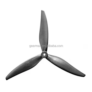 Gemfan için 8 inç 8 "üç bıçaklı pervane 8040 takviyeli naylon 1CCW + 1CW (siyah) çin'de yapılan 8040-3 Drone parçaları bileşenleri