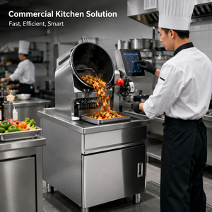 Robot de cuisson automatique professionnel 16,5 kW à gaz pour friture en tambour, avec écran tactile intelligent de 7 pouces, pour cuisine commerciale - Product Image 5