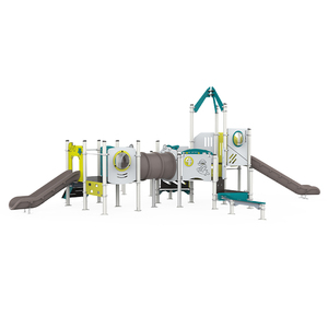 Mới được thiết kế UV tráng nhựa ngoài trời nhiều Slide thương mại tương tác vật lý thiết bị giải trí - Product Image 4