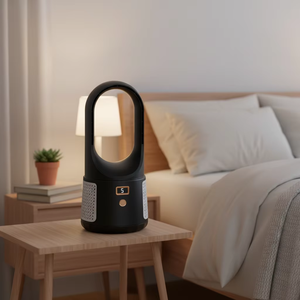 Ventilateur de bureau rétro blanc le plus vendu, ventilateur rechargeable à clipser pour hôtel - Product Image 1