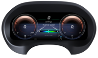 Tableau de bord LCD 12,3 pouces avec Carplay, compteur de vitesse numérique, groupe d'instruments numériques pour Benz VITO W447 2016-2023