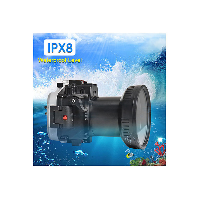Seafrogs 40m/130ft 40M Diving Camera Housing for Canon EOS R Camera Case with 16-35mm Lens Underwater Protective Cover