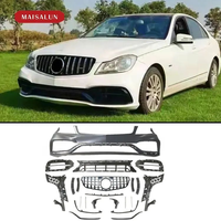 Kit carrosserie de style AMG W205 pour Mercedes BENZ Classe C W204 C63 C180 C200 C260 C300 Pare-chocs de voiture avec calandre