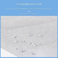 Moustiquaire de fenêtre anti-moustiques en polyester épaissi, auto-adhésive avec Velcro, facile à nettoyer, simple et invisible pour la maison, vente en gros pour le commerce extérieur