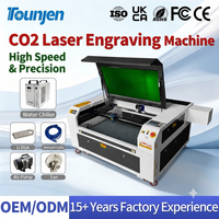 Découpeuse laser CO2 Tounjen 6090 600x900mm Ruida Leadshine LightBurn CE FDA pour acrylique, bois, cuir