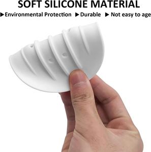 Soft Food Grade Silicone <b>Soap</b> Saver Tray Drainage Holes Waterproof Eco-Friendly Easy Cleaning Modern Multi-Colors Options Shower - Product Image 4