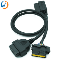 Conector hembra OBD de 16 pines con cables de arnés de cables completos o con terminal para Citroen Peugeot
