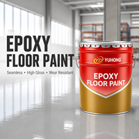 Peinture pour sols en ciment époxy pour entrepôts industriels, revêtement résistant à l'usure et aux produits chimiques, prix usine