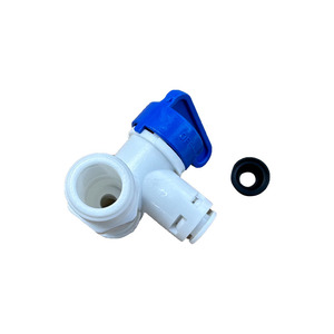 เครื่องกรองน้ำประปา RO คอนเนคเตอร์แบบเร็ว3/8 "ตัวผู้ตัวเมีย1/4" ท่อร้อยน้ำสามทางอะแดปเตอร์วาล์วบอล - Product Image 3
