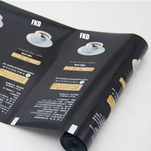 Custom Printed BOPP Laminated Coffee Powder Sachet Packaging Film Roll Aluminum Foil Film Roll For Food Powder Packing Machine