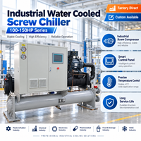 Refroidisseur industriel refroidi par eau de 120 CV pour le refroidissement des usines de fabrication et le fonctionnement continu des processus
