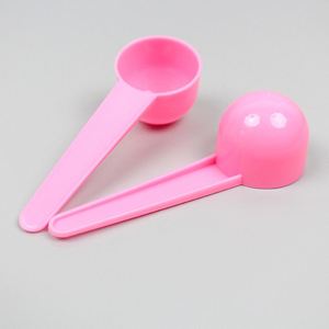 Cuillère doseuse en plastique PP de qualité alimentaire, à manche court et fond rond, pour poudre et liquide, 10g, vente en gros - Product Image 3