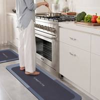 Tapis et paillassons de cuisine antidérapants en diatomite tissée, en polyester, lavables, avec support en caoutchouc absorbant, design moderne