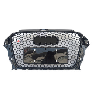 2013-2016 <b>A3</b> Sports Style Front Bumper Fog Light Grille RS3 Mid-Grid 8V ABS Plastic New Condition Car Grills Upgrade LRS3-15RS3. - Product Image 1