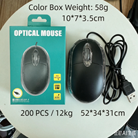 Mouse USB Mini Ergonomis Ultra Ringan Berkualitas Tinggi Harga Grosir untuk Rumah Kantor Desktop Laptop Universal
