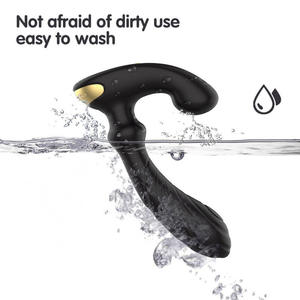 מעסה אנאלי נייד, עמיד למים, נטען ב-USB, עם שלט רחוק אלחוטי, לגברים ונשים, להרפיית הגוף, בצורת פטיש. - Product Image 5