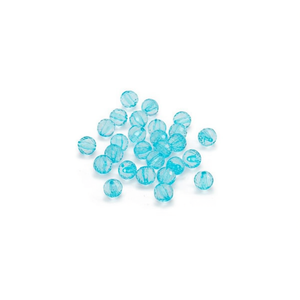 Ilan Abalorios Perline Rotonde Sfaccettate Blu Chiaro 10mm 15g - Product Image 2