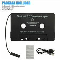 Adaptador de Audio para Coche Universal BT 5.0 con Estéreo de Alta Fidelidad, Alimentado por USB para Teléfonos Inteligentes y Audio de Coche