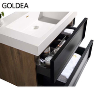Kaliteli modern avrupa mobilya banyo dolabı depolama banyo vanity