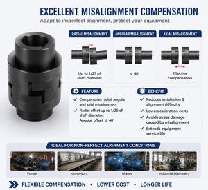 Acoplamiento Rígido Deslizante en Forma de Sl de Acero de Alta Calidad para Transmisión <span class=keywords><strong>Radial</strong></span>, Personalizable OEM para Imprentas - Product Image 2