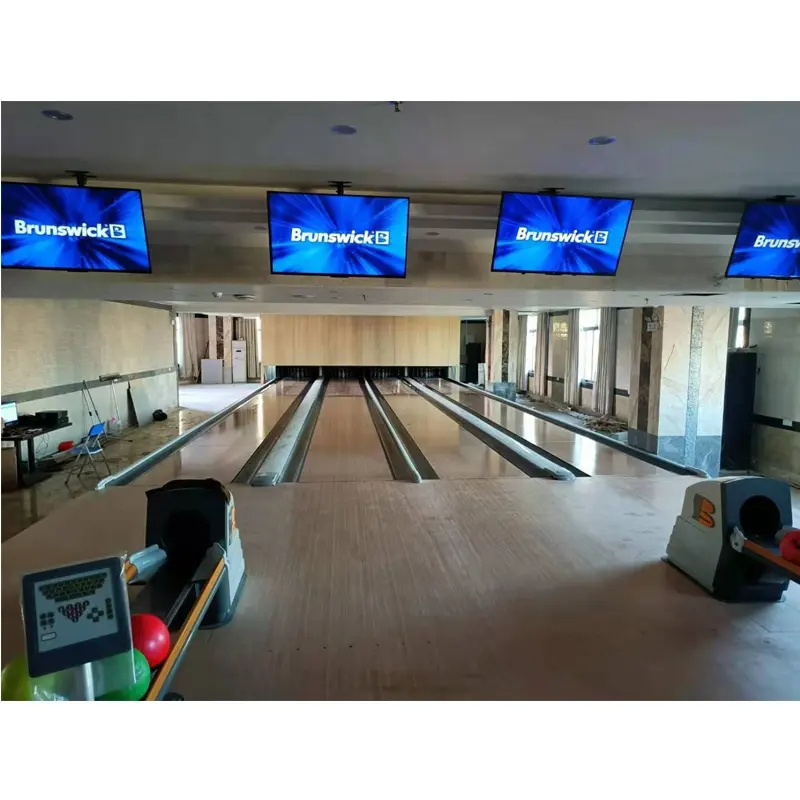 Venda quente brunswick original usado bowling lane com pindeck 2 ° anvilane mão