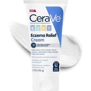 Crème apaisante pour l'eczéma de bébé 100% USA, 5 oz, avec avoine colloïdale, vitamine E et céramides, pour peaux sèches et sensibles - Product Image 1