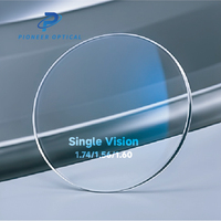 Verres de lunettes unifocaux Pioneer Optical 1.499/1.56/1.60/1.67/1.74 HMC, anti-lumière bleue, en résine HC, pour lunettes ophtalmiques