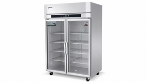 <span class=keywords><strong>Frigorifero</strong></span> Commerciale per Bevande con <span class=keywords><strong>Doppia</strong></span> <span class=keywords><strong>Porta</strong></span> in Vetro 1010L, Raffreddamento ad Aria per Supermercati e Negozi al Dettaglio - Product Image 4