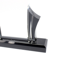 Plaque de récompense en acrylique de luxe, trophée transparent personnalisé pour cérémonie de reconnaissance professionnelle et compétition