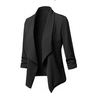 .New Design <b>Plus</b> <b>Size</b> Solid Color Cardigan Short <b>Jackets</b> and Coats Women Fashion - Product Image 2
