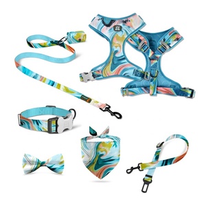 MIDEPET, collares para mascotas, conjunto de correas, Dropshipping, acepta transpirable, ajustable, suave neopreno, capa de aire, arnés para perros, poliéster acolchado - Product Image 4