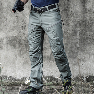 <span class=keywords><strong>Pantaloni</strong></span> Tattici da <span class=keywords><strong>Uomo</strong></span> Antistrappo Elasticizzati con Tasche Multiple per Escursionismo, Caccia e Lavoro - Product Image 6