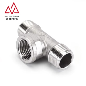 Giunto di Accoppiamento per Tubazioni Multispecifica in Acciaio Inossidabile, Raccordo a T Filettato Maschio-Femmina con Connessione Filettata Stabile - Product Image 4