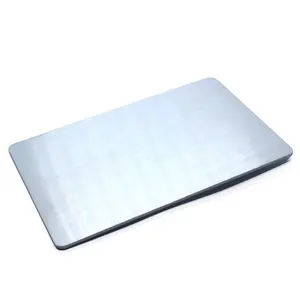 Printing Custom Silver Brushed NFC Metal Card Business Information Programmable Metal Based RFID Business Cards