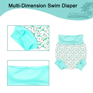 Natucare BSCI <span class=keywords><strong>Couche</strong></span> de bain réutilisable pour bébé et enfant, imperméable, pour <span class=keywords><strong>piscine</strong></span>, en tissu, imprimé tendance, avec boutons-pression pour ajuster la <span class=keywords><strong>taille</strong></span> - Product Image 5
