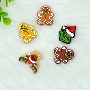 Christmas Silicone Teething <b>Toys</b> Gingerbread Man Reindeer <b>Grinch</b> Shape Soft Baby Teethers 0-24 Months Unisex - Product Image 2