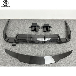 Kits de pare-chocs en fibre de carbone sèche style B pour Mercedes Classe S W223 S450/S500 2021-2024, comprenant aileron arrière, diffuseur, embouts d'échappement et lèvre avant - Product Image 2