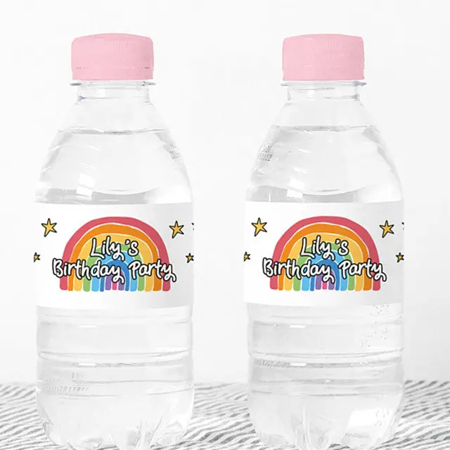 Venta al por mayor impermeable personalizado de impresión de etiqueta engomada de la etiqueta para botella de bebida